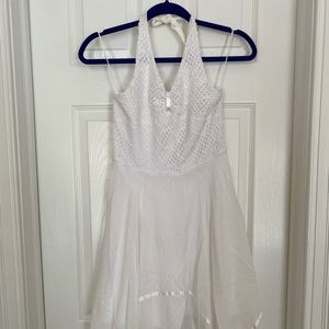 White girls halter dress